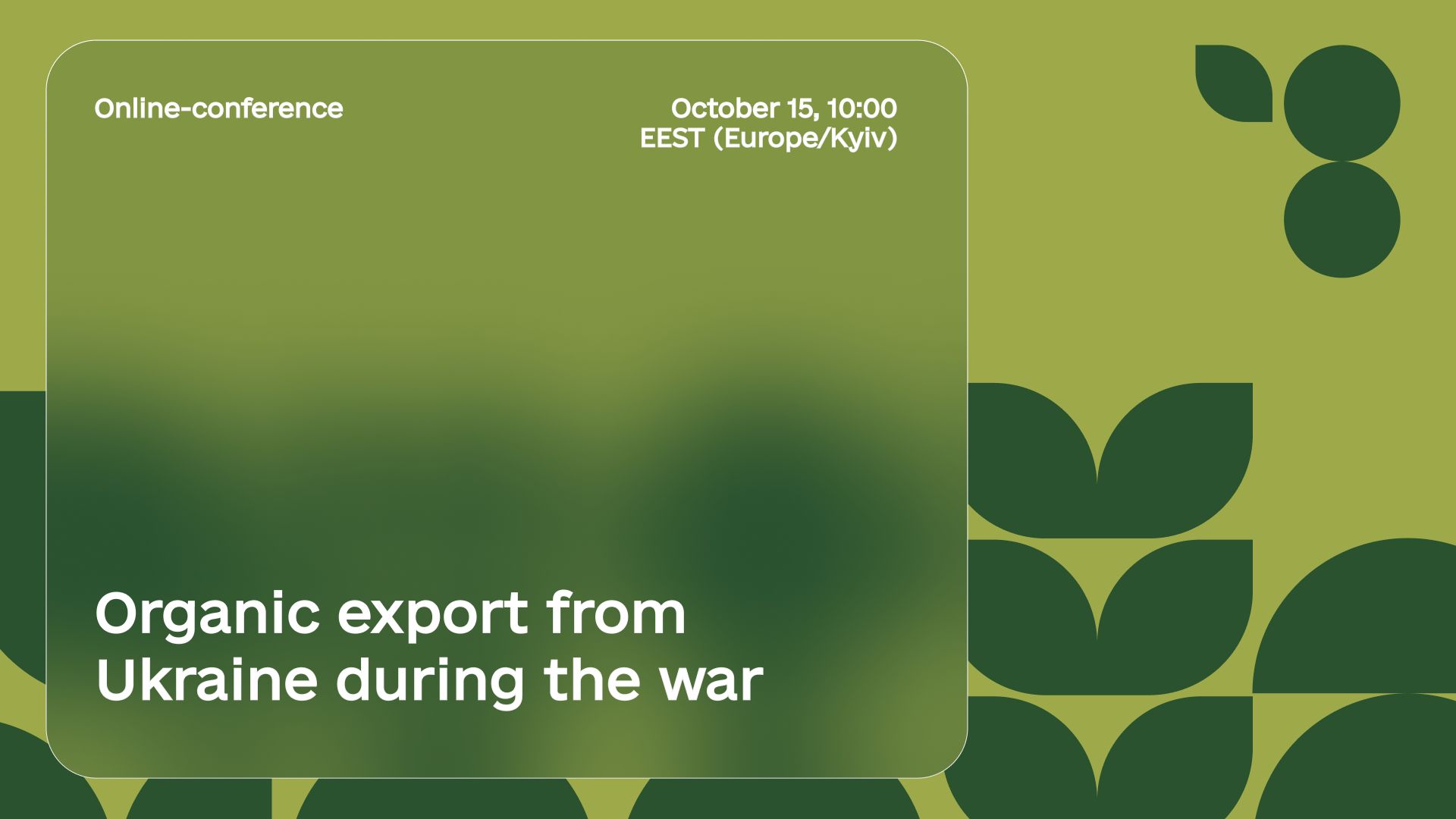 International online conference on the export of Ukrainian organic products during the war